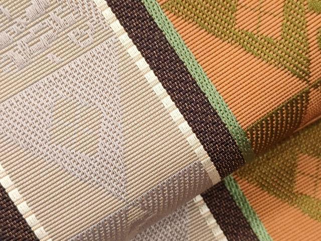 平和屋着物●本場筑前博多織　半幅帯　宝尽くし文　正絹　逸品　CABJ2400dy