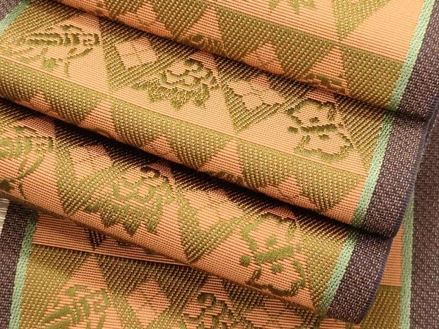 平和屋着物●本場筑前博多織　半幅帯　宝尽くし文　正絹　逸品　CABJ2400dy