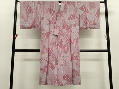 平和屋着物●長襦袢　無双仕立て　切嵌麻の葉文　やまと謹製　正絹　逸品　CABJ2401ze
