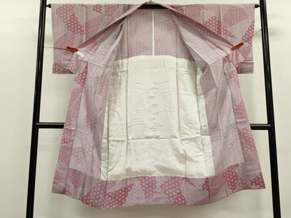 平和屋着物●長襦袢　無双仕立て　切嵌麻の葉文　やまと謹製　正絹　逸品　CABJ2401ze