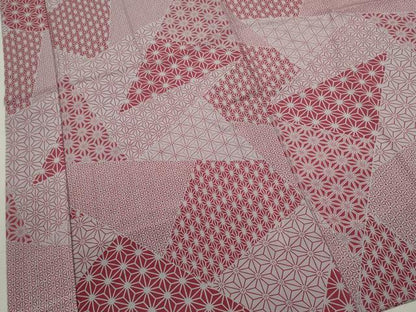平和屋着物●長襦袢　無双仕立て　切嵌麻の葉文　やまと謹製　正絹　逸品　CABJ2401ze