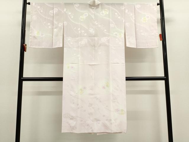 平和屋着物●長襦袢　無双仕立て　舞花鞠地紋　暈し染め　正絹　逸品　CABJ2402ze