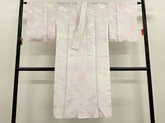 平和屋着物●長襦袢　無双仕立て　舞花鞠地紋　暈し染め　正絹　逸品　CABJ2402ze