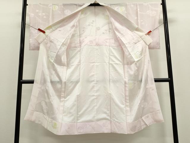 平和屋着物●長襦袢　無双仕立て　舞花鞠地紋　暈し染め　正絹　逸品　CABJ2402ze