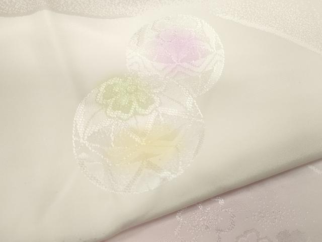平和屋着物●長襦袢　無双仕立て　舞花鞠地紋　暈し染め　正絹　逸品　CABJ2402ze