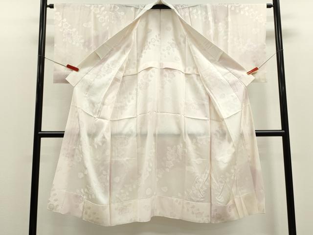 平和屋着物●長襦袢　無双仕立て　枝花地紋　暈し染め　正絹　逸品　CABJ2404ze