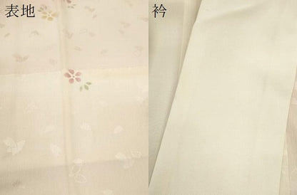 平和屋着物●長襦袢　袷　舞花文　暈し染め　正絹　逸品　CABJ2405ze