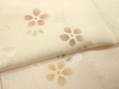平和屋着物●長襦袢　袷　舞花文　暈し染め　正絹　逸品　CABJ2405ze