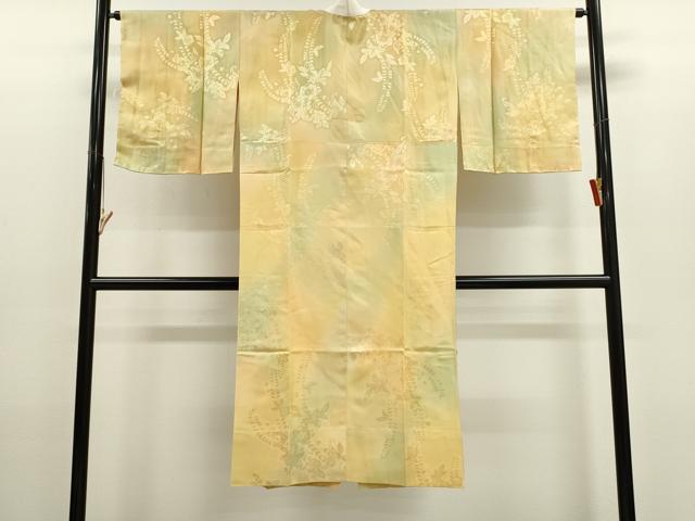 平和屋着物●長襦袢　無双仕立て　辻ヶ花地紋　暈し染め　やまと謹製　正絹　逸品　未使用　CABJ2406ze