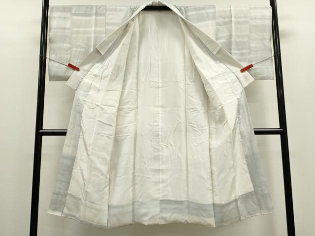 平和屋着物●長襦袢　袷　横段地紋　暈し染め　正絹　逸品　CABJ2408ze