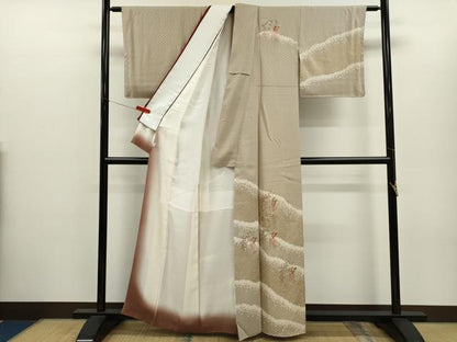 平和屋着物●訪問着　絞り　刺繍　籬藤文　金彩　鈴乃屋扱い　正絹　逸品　未使用　CABJ2414ze