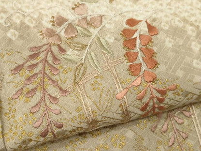 平和屋着物●訪問着　絞り　刺繍　籬藤文　金彩　鈴乃屋扱い　正絹　逸品　未使用　CABJ2414ze