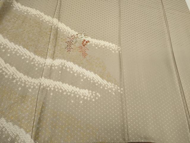 平和屋着物●訪問着　絞り　刺繍　籬藤文　金彩　鈴乃屋扱い　正絹　逸品　未使用　CABJ2414ze