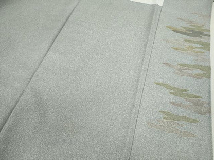 平和屋着物●京友禅の第一人者　松井青々　訪問着　駒刺繍　霞文　金彩　正絹　逸品　CABJ2415ze