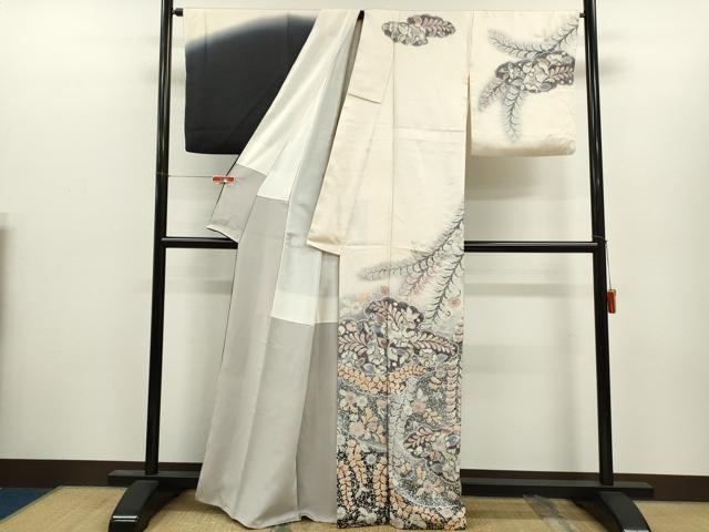 平和屋着物●訪問着　作家物　辻ヶ花　暈し染め　正絹　逸品　CABJ2416ze