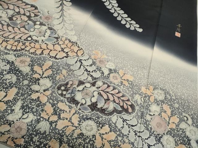 平和屋着物●訪問着　作家物　辻ヶ花　暈し染め　正絹　逸品　CABJ2416ze