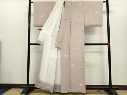 平和屋着物●訪問着　立波文　金彩　正絹　逸品　CABJ2418ze