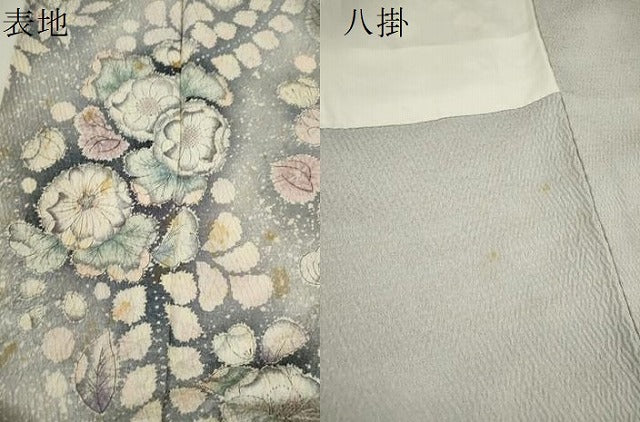 平和屋着物●越後十日町の一流染匠　桐屋・翠山工房　訪問着　辻ヶ花　手描き　絞り　暈し染め　正絹　逸品　CABJ2419ze