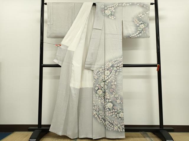 平和屋着物●越後十日町の一流染匠　桐屋・翠山工房　訪問着　辻ヶ花　手描き　絞り　暈し染め　正絹　逸品　CABJ2419ze