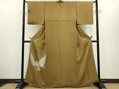 平和屋着物●染色作家　斉藤三才　色留訪問着　三才鳥　正絹　逸品　CABJ2421ze