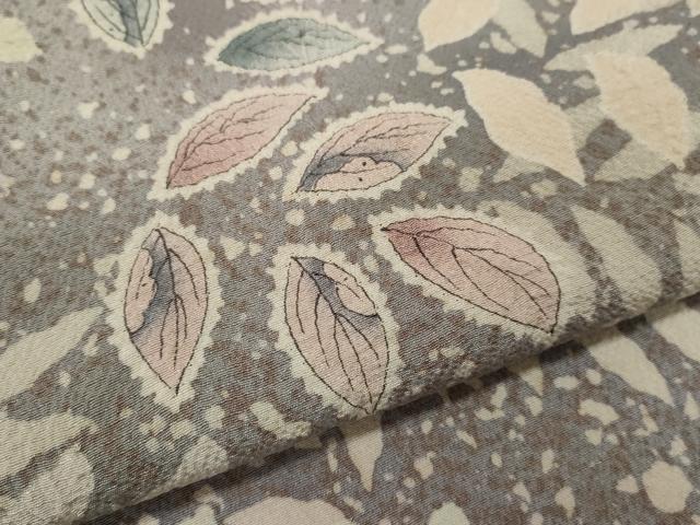 平和屋着物●訪問着　作家物　辻ヶ花　草花文　暈し染め　正絹　逸品　CABJ2424ze