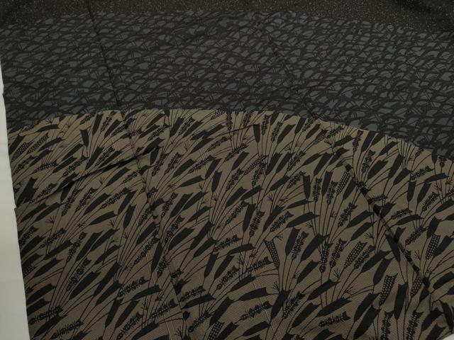 平和屋着物●本場縞大島紬　訪問着　草木文　正絹　逸品　CABJ2427ze