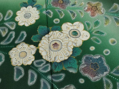 平和屋着物●螺鈿作家　藤本隆士　訪問着　螺鈿　辻ヶ花　暈し染め　金彩　正絹　逸品　CABJ2433ze