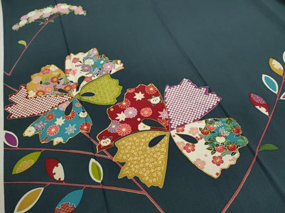 平和屋着物●豪華振袖　作家物　駒刺繍　花おとぎ　金彩　正絹　逸品　CABJ2437ze