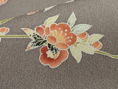 平和屋着物●訪問着　友禅　流水鴛鴦枝梅文　暈し染め　正絹　逸品　CABJ2438ze