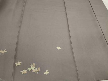平和屋着物●訪問着　友禅　流水鴛鴦枝梅文　暈し染め　正絹　逸品　CABJ2438ze
