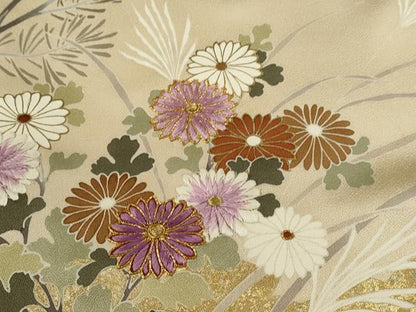 平和屋着物●西陣　京の名門　じゅらく謹製　帝王紫　訪問着　駒刺繍　枝花文　暈し染め　金彩　正絹　逸品　CABJ2440ze