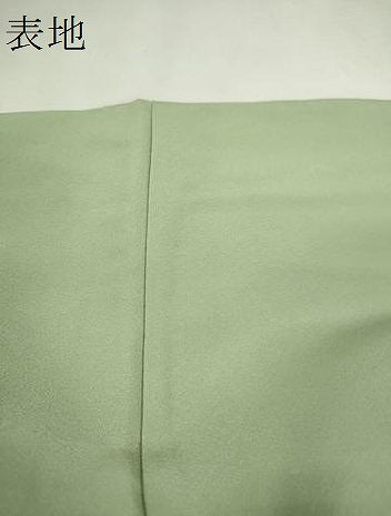 平和屋着物●上質な色無地　裏葉柳色　正絹　逸品　CABJ2445ze
