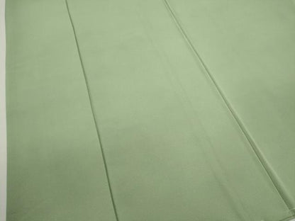 平和屋着物●上質な色無地　裏葉柳色　正絹　逸品　CABJ2445ze