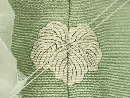 平和屋着物●上質な色無地　裏葉柳色　正絹　逸品　CABJ2445ze
