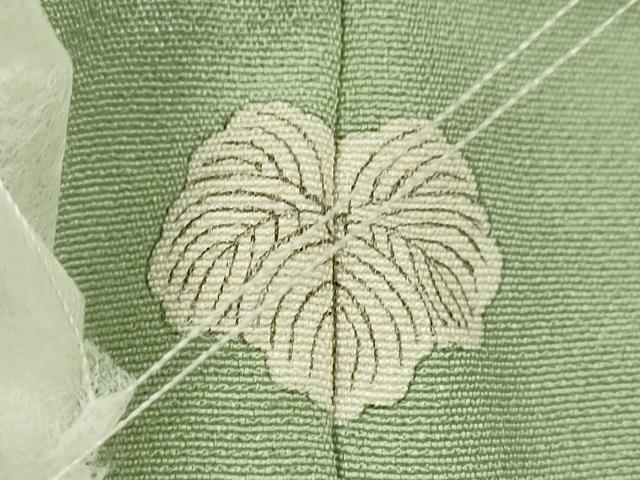 平和屋着物●上質な色無地　裏葉柳色　正絹　逸品　CABJ2445ze