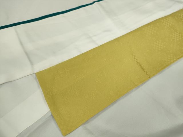平和屋着物●世界的ファッションデザイナー　山本寛斎　kansaiブランド　振袖　枝花地紋　納戸色　正絹　逸品　CABJ2457ze