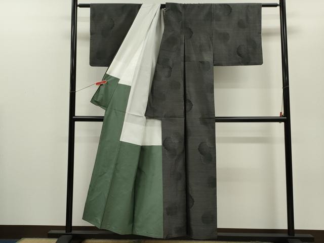 平和屋着物●本場大島紬　雪輪重ね文　正絹　逸品　CABJ2458ze