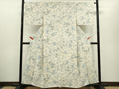 平和屋着物●上質な小紋　草花文　暈し染め　正絹　逸品　CABJ2460ze