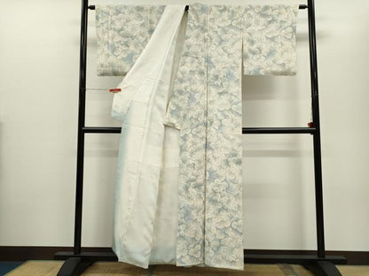 平和屋着物●上質な小紋　草花文　暈し染め　正絹　逸品　CABJ2460ze