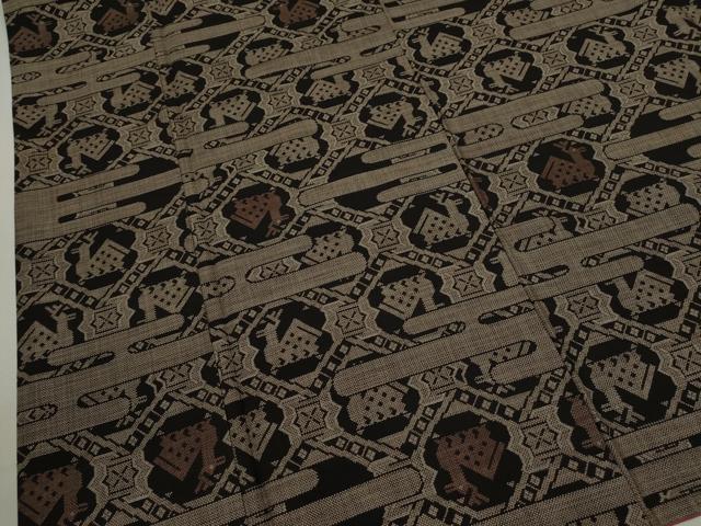 平和屋着物●本場大島紬　9マルキ　有栖川文様　正絹　逸品　CABJ2461ze