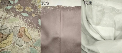 平和屋着物●訪問着　辻ヶ花　手描き　絞り　銀通し地　正絹　逸品　CABJ2464ze