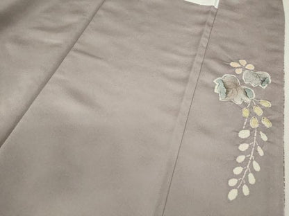 平和屋着物●訪問着　辻ヶ花　手描き　絞り　銀通し地　正絹　逸品　CABJ2464ze