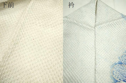 平和屋着物●豪華振袖　総絞り　駒刺繍　流水舞花文　暈し染め　正絹　逸品　CABJ2467ze