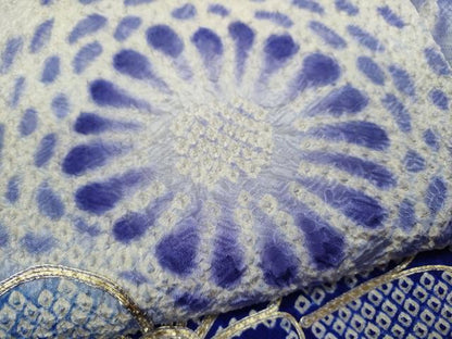 平和屋着物●豪華振袖　総絞り　駒刺繍　流水舞花文　暈し染め　正絹　逸品　CABJ2467ze