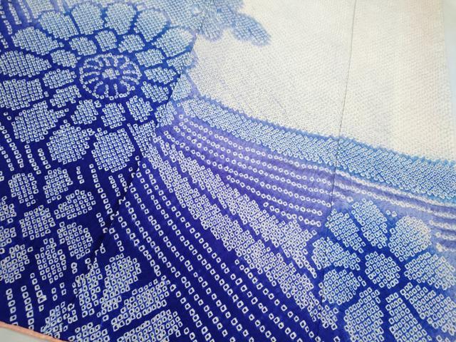 平和屋着物●豪華振袖　総絞り　駒刺繍　流水舞花文　暈し染め　正絹　逸品　CABJ2467ze