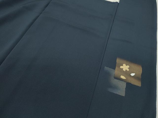 平和屋着物●中村勘九郎　訪問着　駒刺繍　色紙重ね草花文　金彩　正絹　逸品　CABJ2469ze