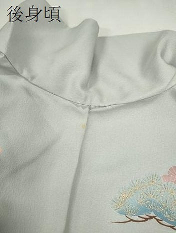 平和屋着物●訪問着　駒刺繍　花籠文　暈し染め　金彩　正絹　逸品　未使用　CABJ2477ze