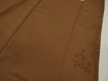 平和屋着物●訪問着　刺繍　草花文　暈し染め　金彩　正絹　逸品　CABJ2478ze