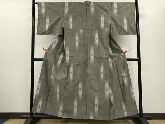 平和屋着物●上質な紬　フクロウ　正絹　逸品　CABJ2479ze