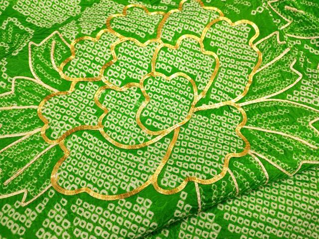 平和屋着物●豪華振袖　駒刺繍　絞り　牡丹　やまと謹製　正絹　逸品　CABJ2481ze